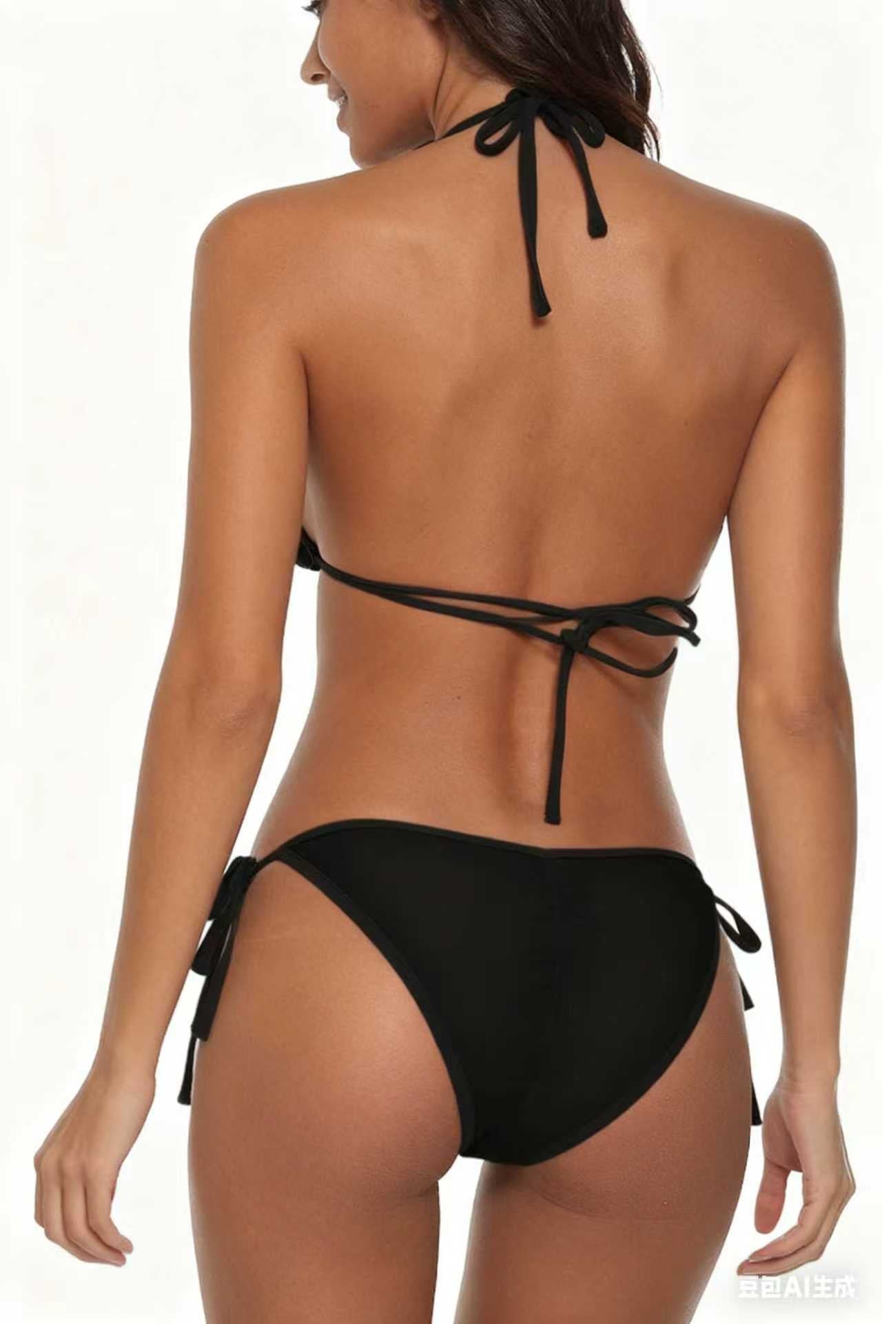 Butterfly Print Bikini 2026 New Creative Design Deep V Sexy Swimsuit Size M