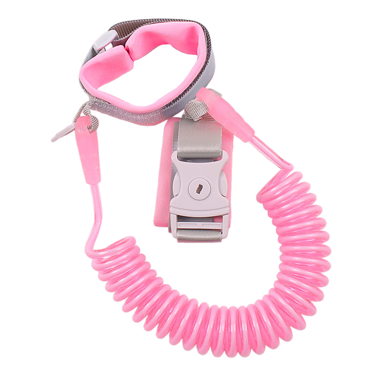 Adjustable Wrist Link Strap with Soft Cuff Anti-Loss Hand Band for Daily Walking Use - Orange