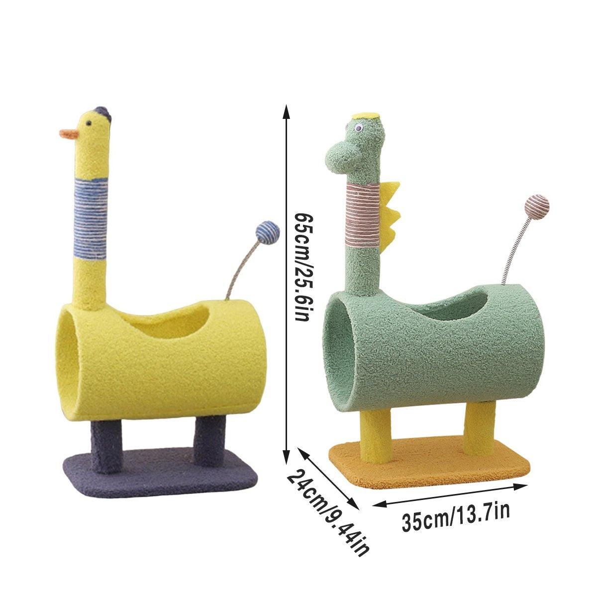 Climbing Frame Cat Scratching Post Jumping Platform Pet Toys for Cats and Kitten - Yellow