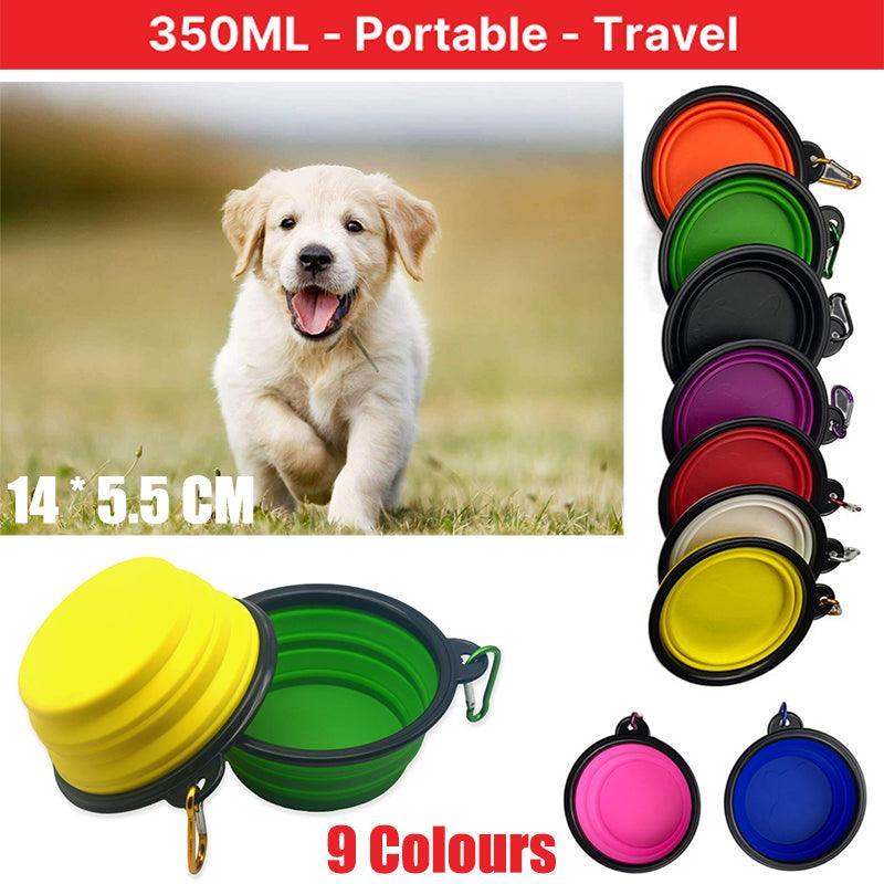 Collapsible Silicone Pet Bowl for Cat Dog Portable Food and Water Feeder