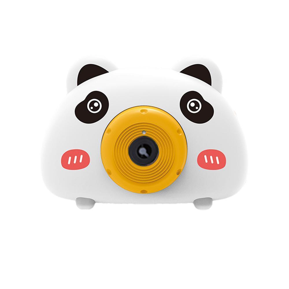 Acousto Optic Bubble Machine Camera Animal-Shaped With Light Music Toy Gift - Panda