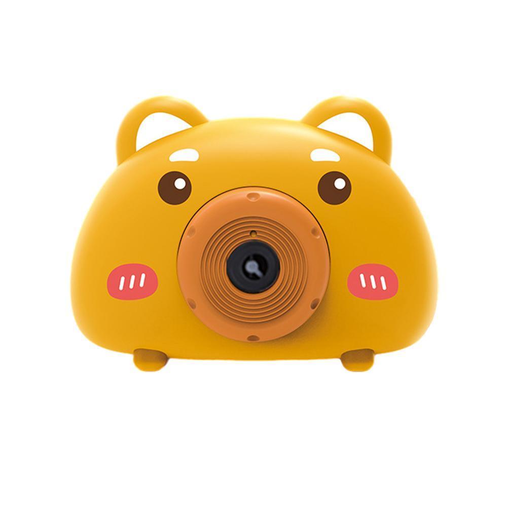 Acousto Optic Bubble Machine Camera Animal-Shaped With Light Music Toy Gift - Pig