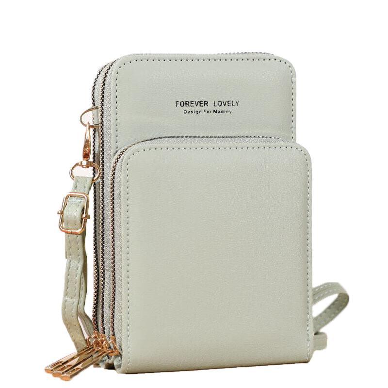 Women Crossbody Phone Purse Touch Screen Bag Rfid Blocking Wallet Shoulder Strap - Dark Blue