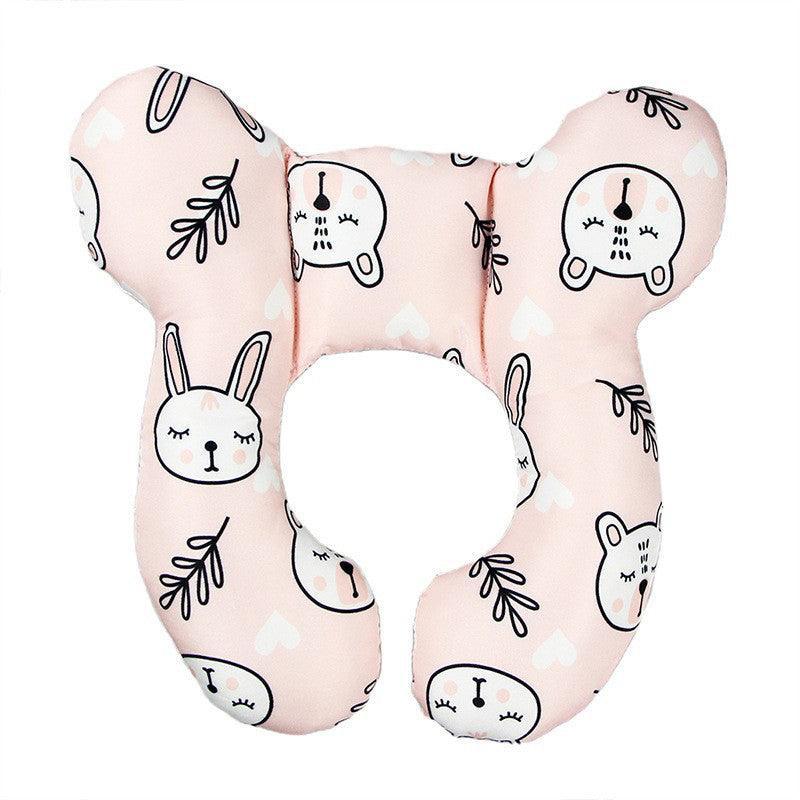 Baby Soft U-Shaped Auto Car Seat Stroller Head Neck Support Pillow Cushion Au - Colourful Dot