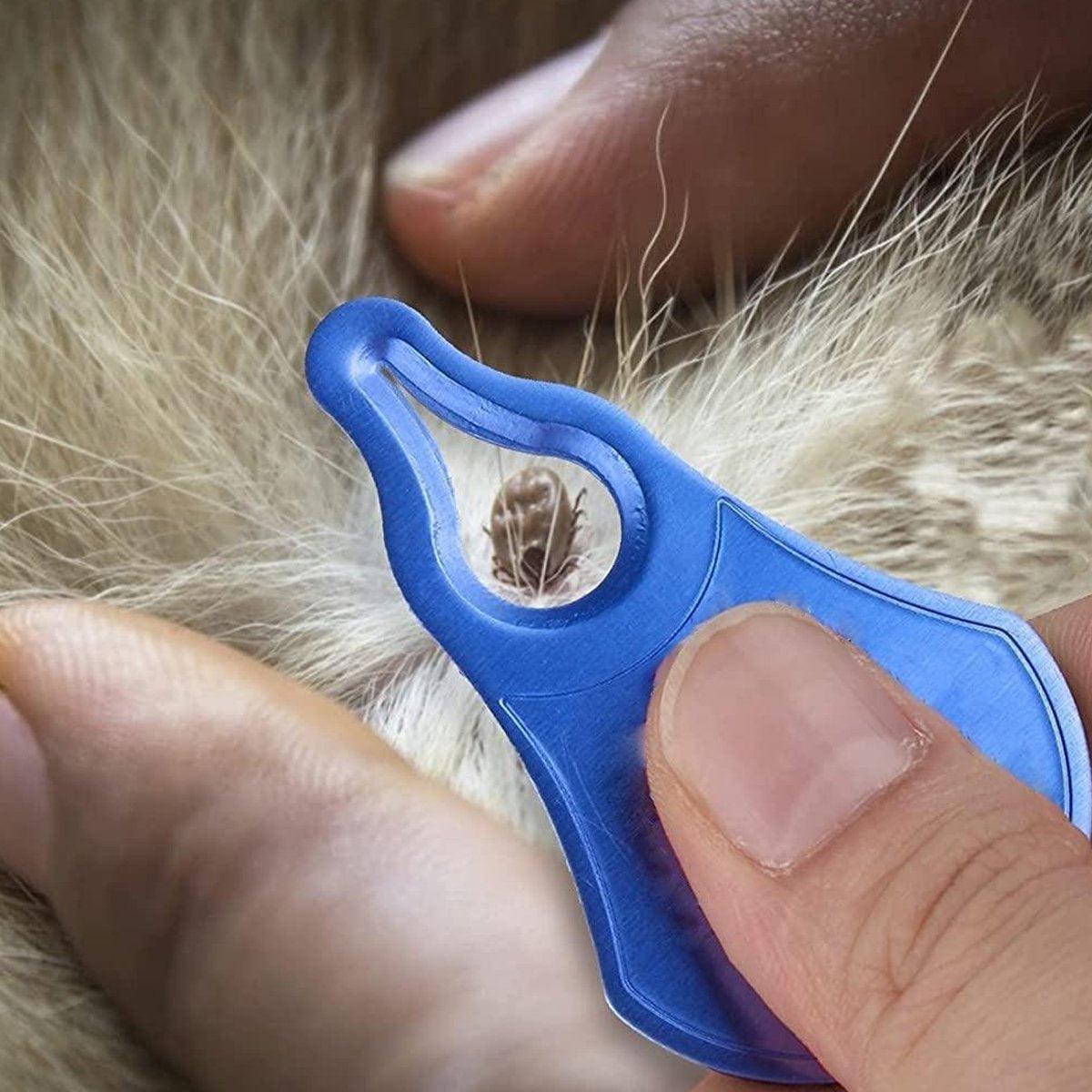 1PC Tick Removal Tool Pet Dog Lice Clip Cat Flea Removal Tool Tick Remover Tool - Blue