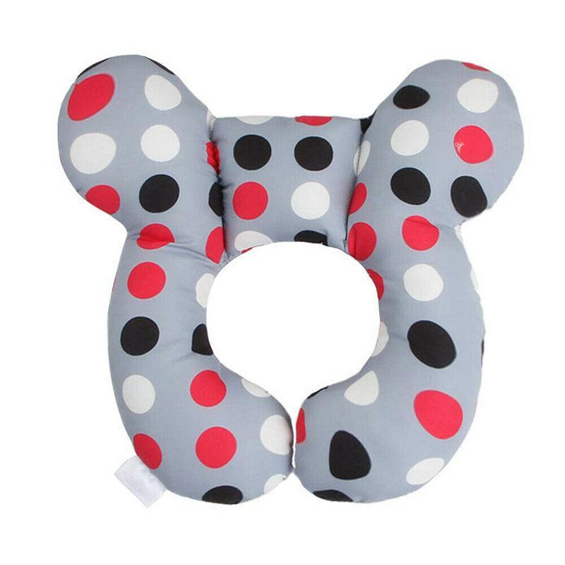 Baby Soft U-Shaped Auto Car Seat Stroller Head Neck Support Pillow Cushion Au - Grey Bear