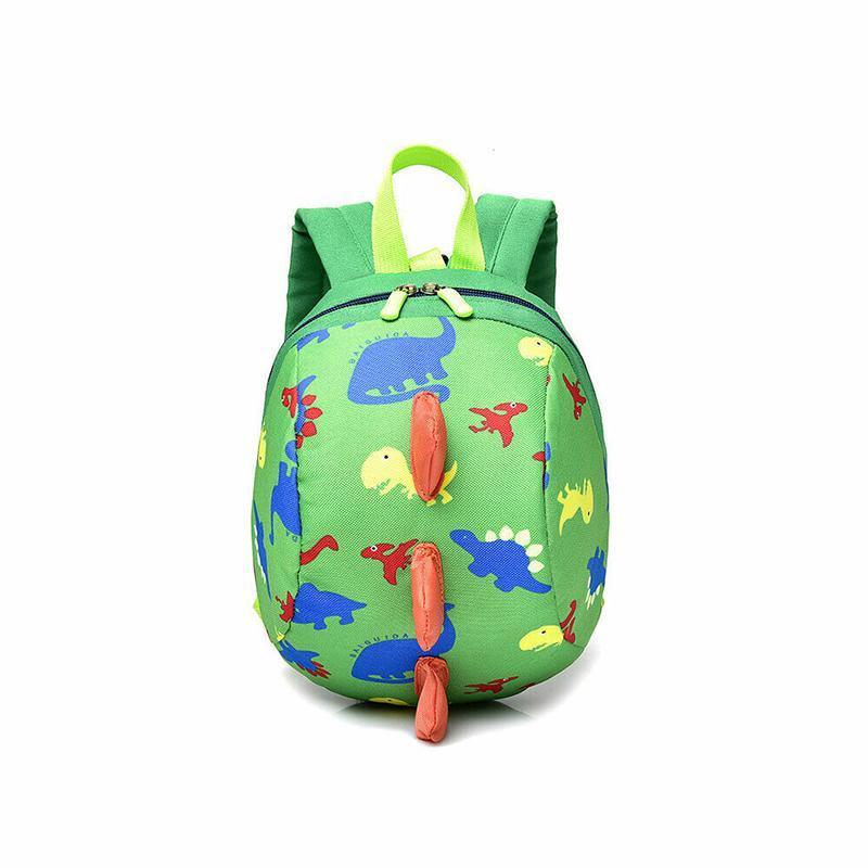 Kids Safety Harness Backpack Toddler Leash Dinosaur Bag Child Anti Lost - Green