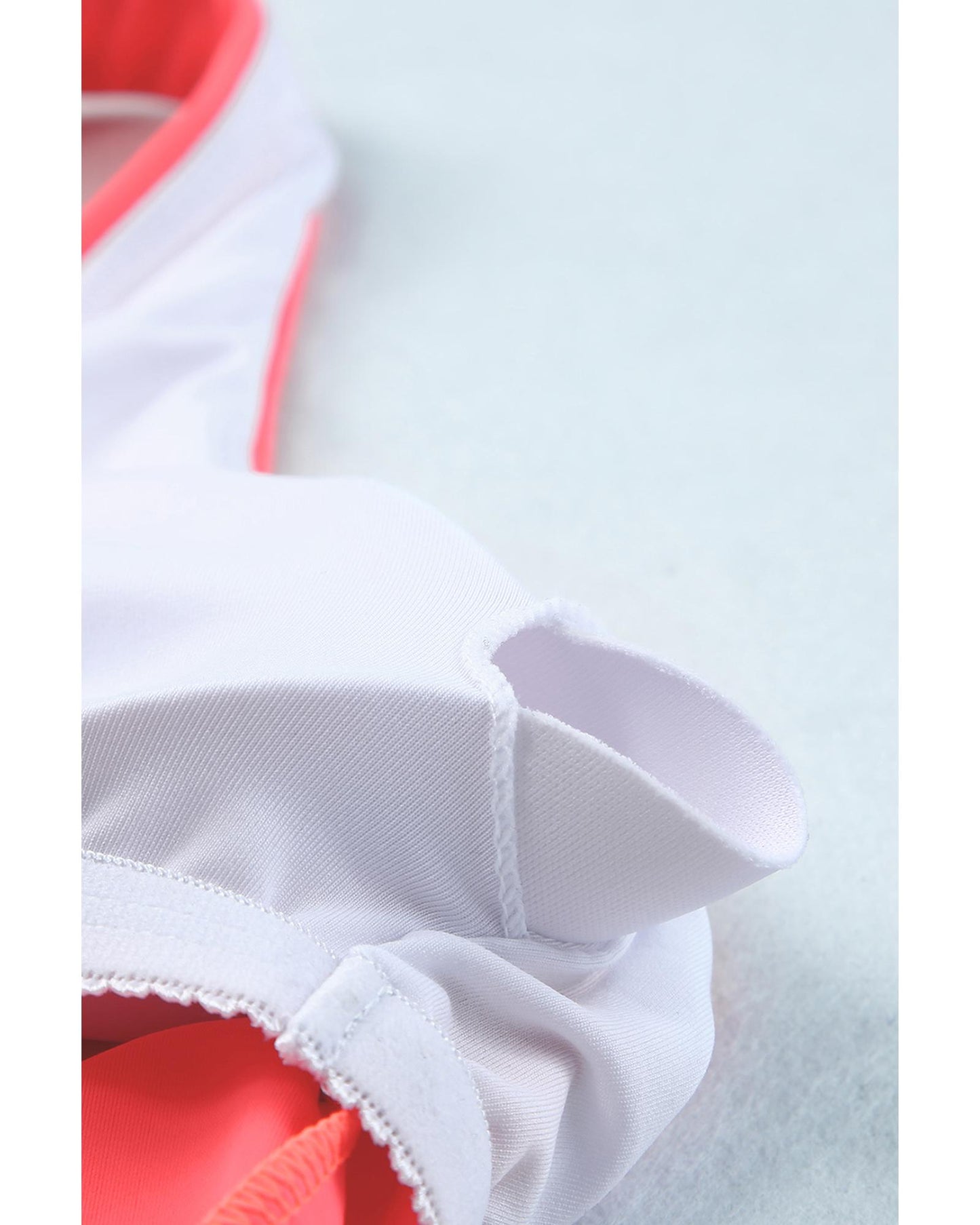 Azura Exchange Pink Scalloped Criss Cross High Waist Bikini - S