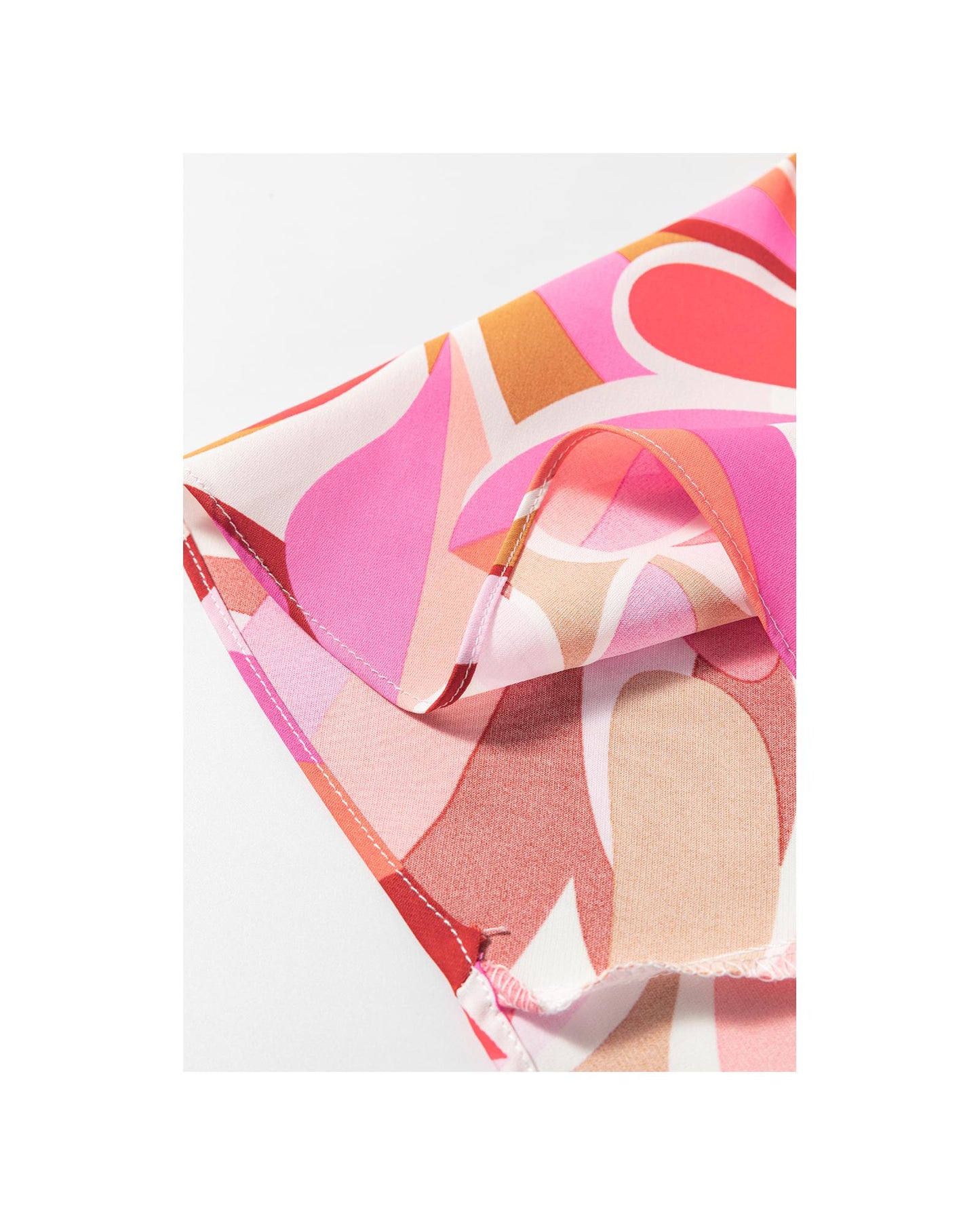 Rose Floral High Low Bandeau Vacay Dress - L