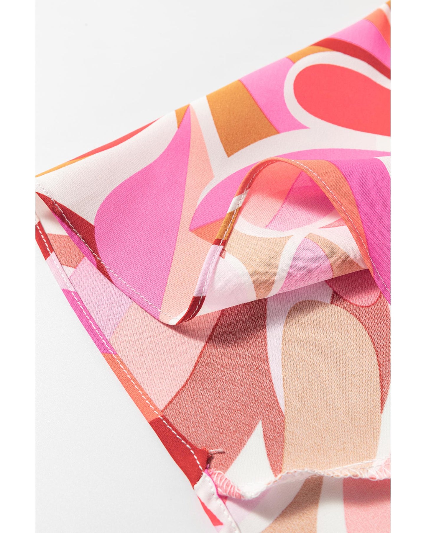 Rose Floral High Low Bandeau Vacay Dress - XL