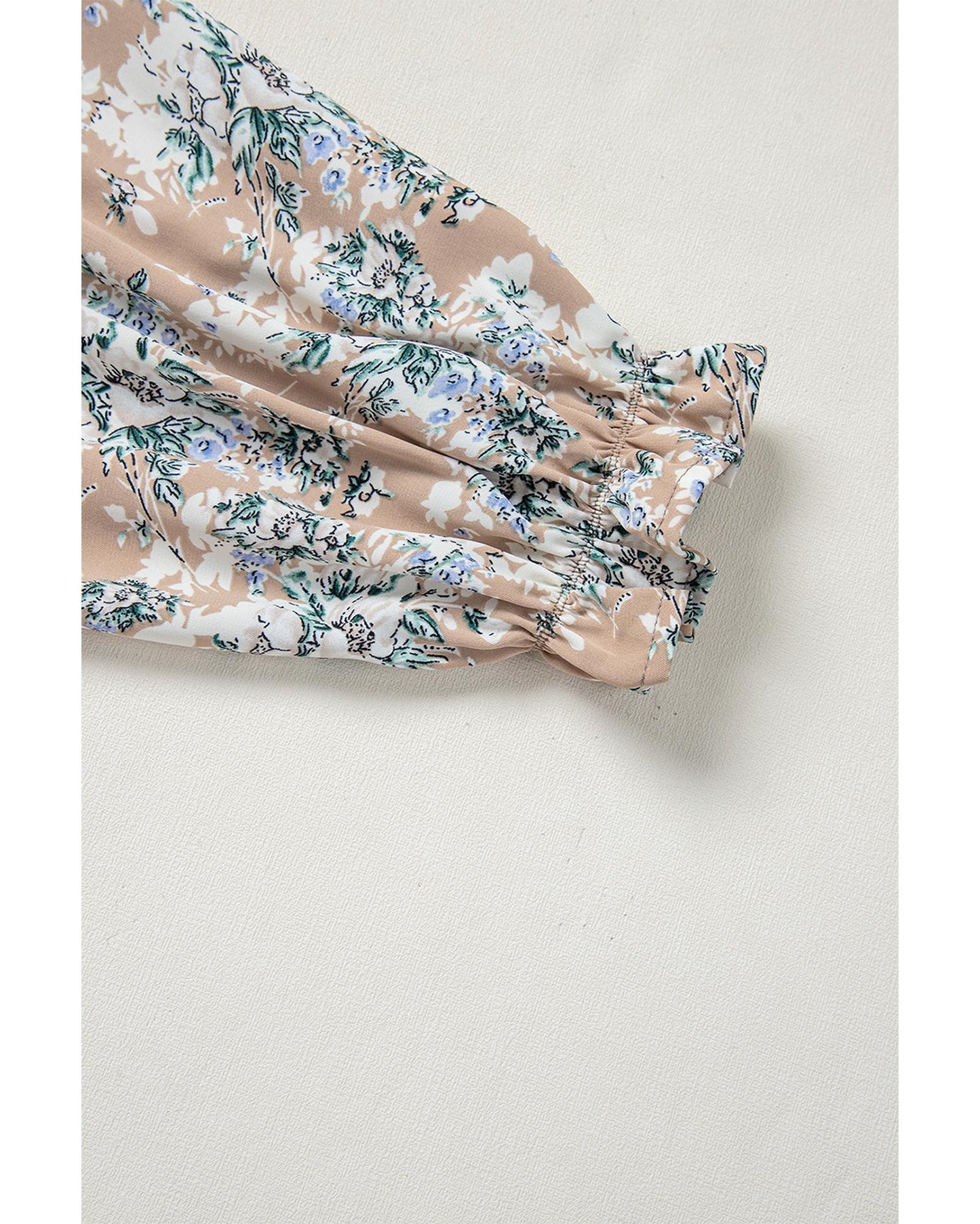 Maple Grove Floral Smocked Puff Sleeve Long Dress Smocked Bodice Boho Midi Style