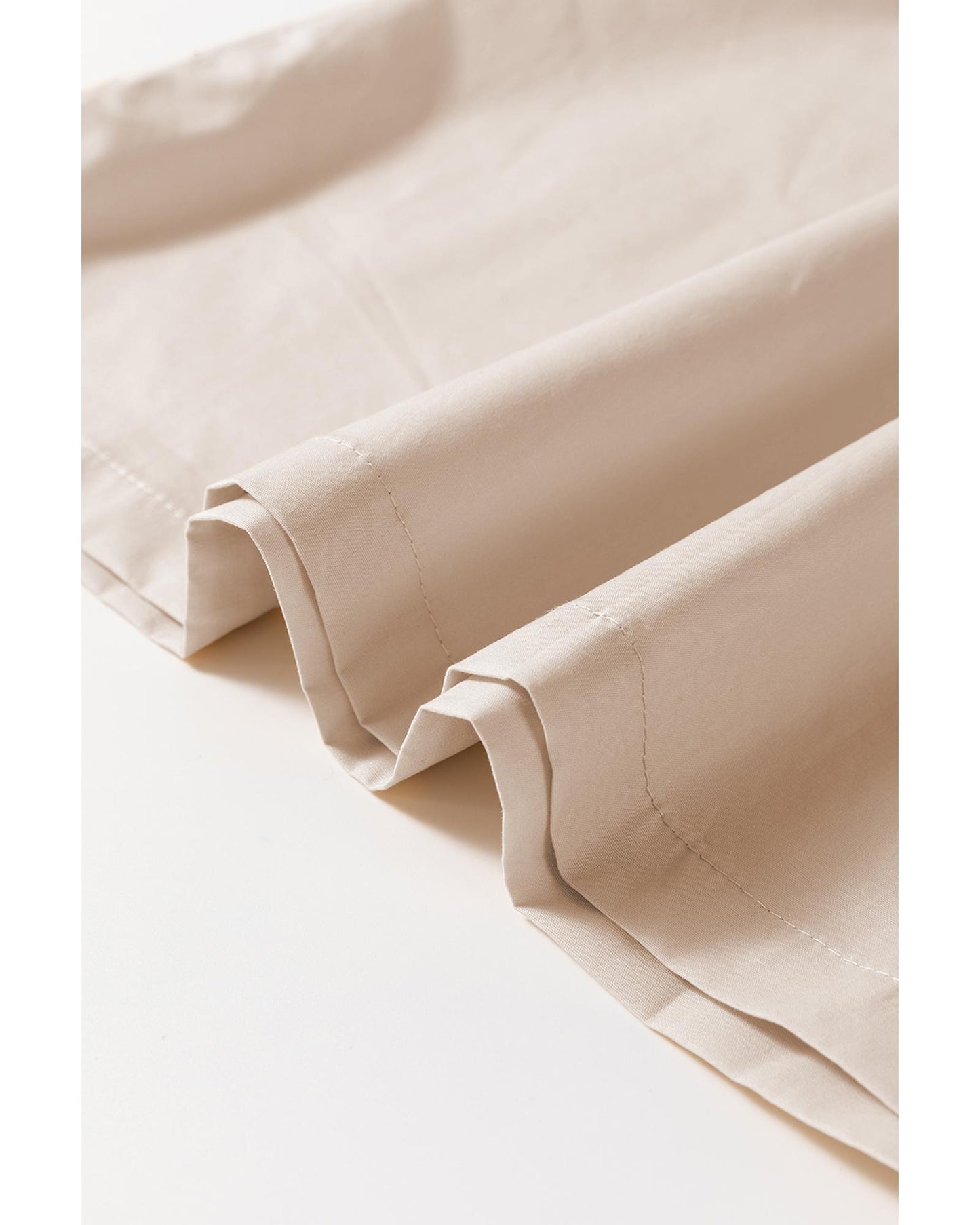 Beige Scoop Neck Ribbed Bodice Pleated Sleeveless Long Dress - S