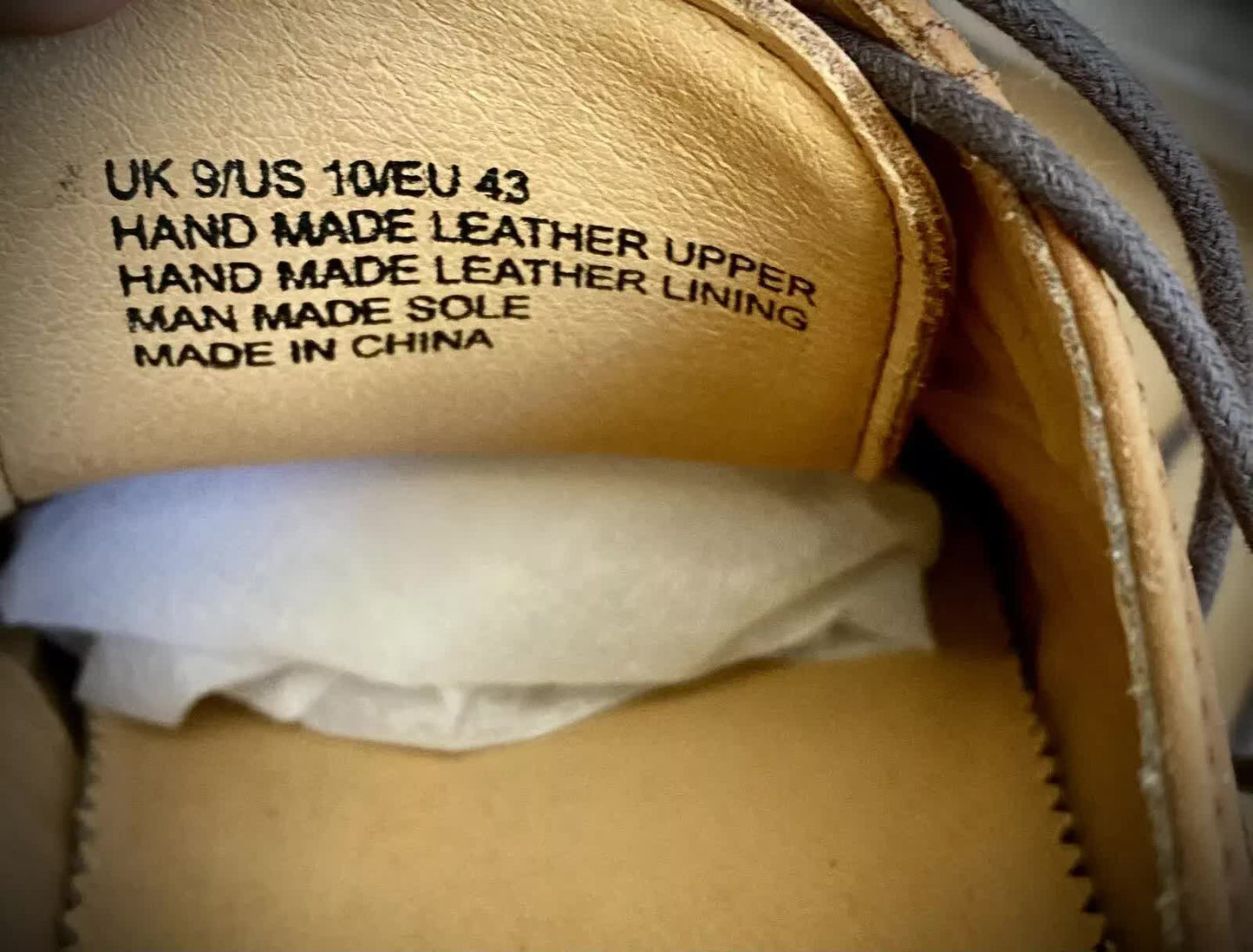 Massa Ascoli Leather Derby Dress Lace Up Shoes Wedding Business Formal in Tan - UK 9